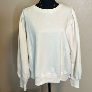 Puffy shoulder sweatshirt